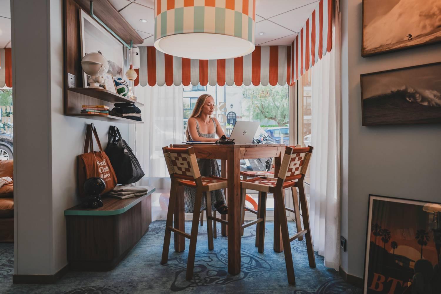Espace coworking | Surf Club Hôtel Biarritz