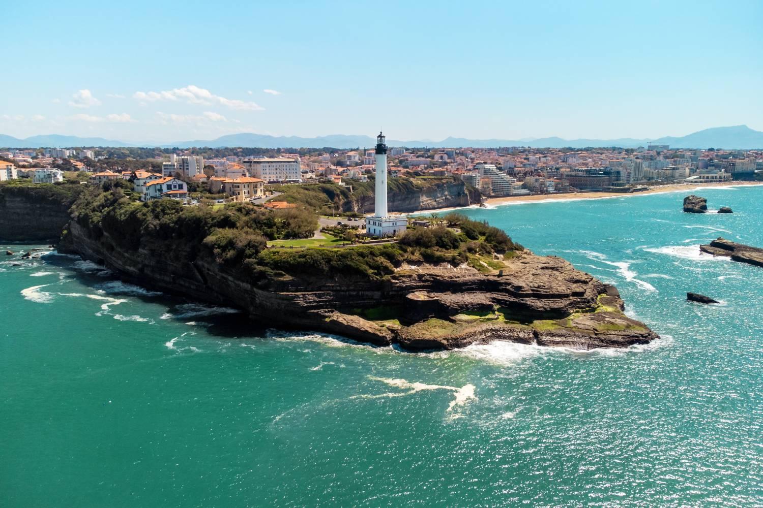 Vue panoramique de Biarritz